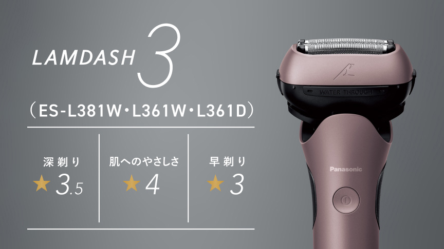 ラムダッシュ3枚刃 | メンズシェーバー | Panasonic
