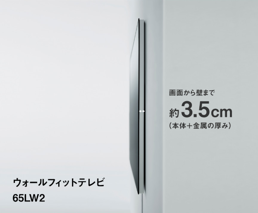 ウォールフィットテレビ LW2/LW2L | 4K液晶・有機ELテレビ ビエラ