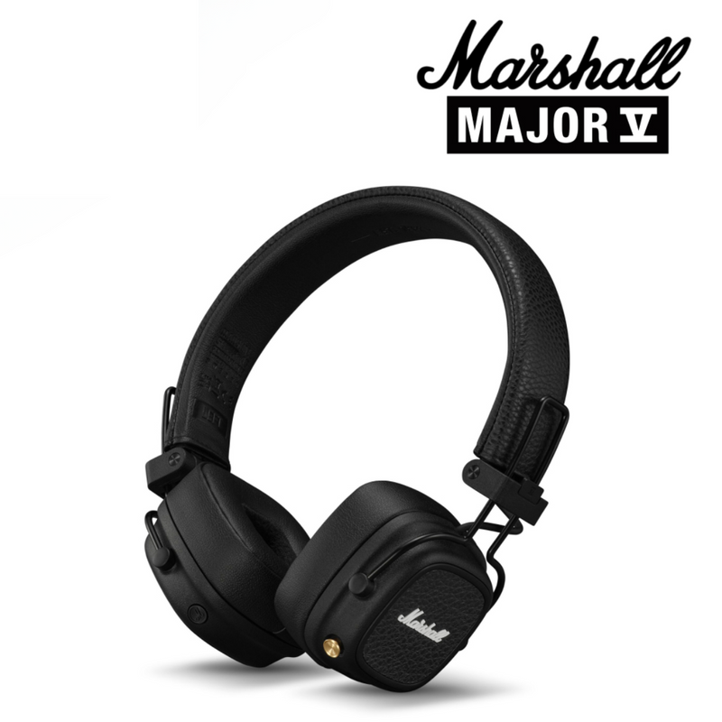 Marshall】ブルートゥースヘッドホン Major V ブラック MAJOR5BLACK