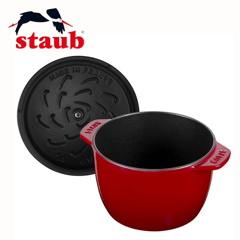 STAUB 】鋳物ホーロー鍋 ラ・ココット DE GOHAN Mサイズ・16cm（全3色）