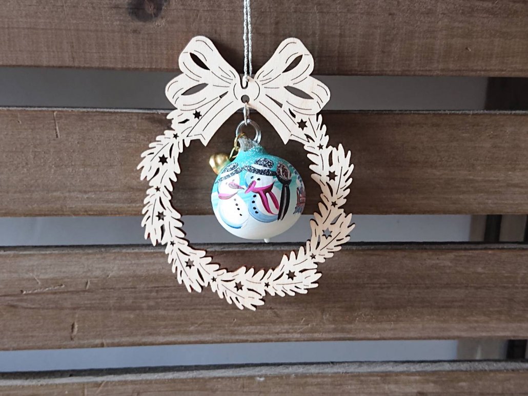 ドイツ製 手書きの卵・可愛いザルツガラスオーナメント4種類セット