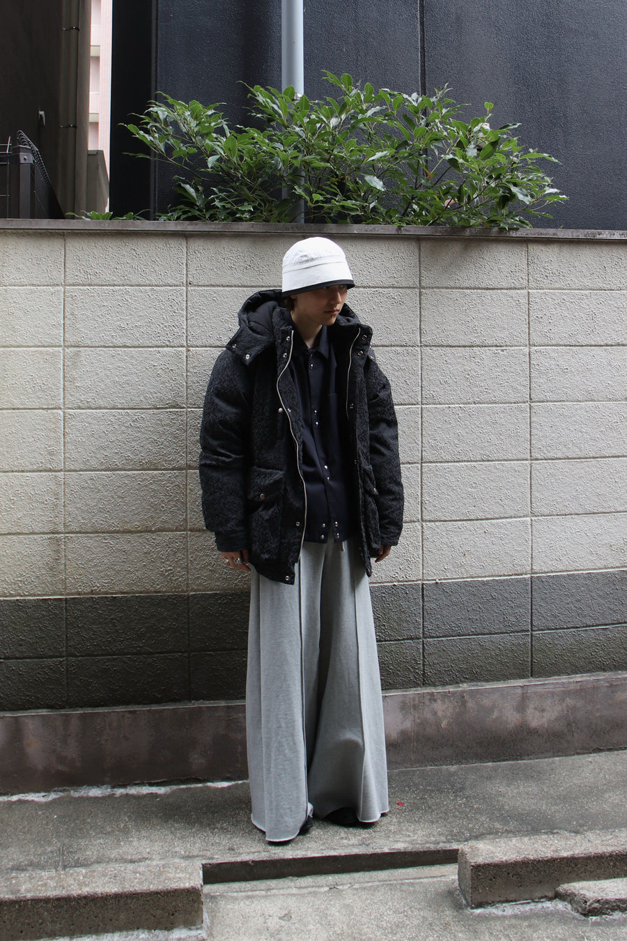 SUGARHILL(シュガーヒル)のURETHANE JACQUARD PUFFER JACKET BLACKの