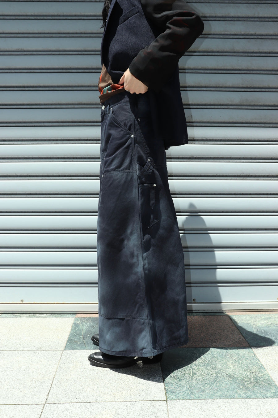 SHINYAKOZUKA(シンヤコヅカ)のWASHED CARPENTER COLOURLESS BLACKの