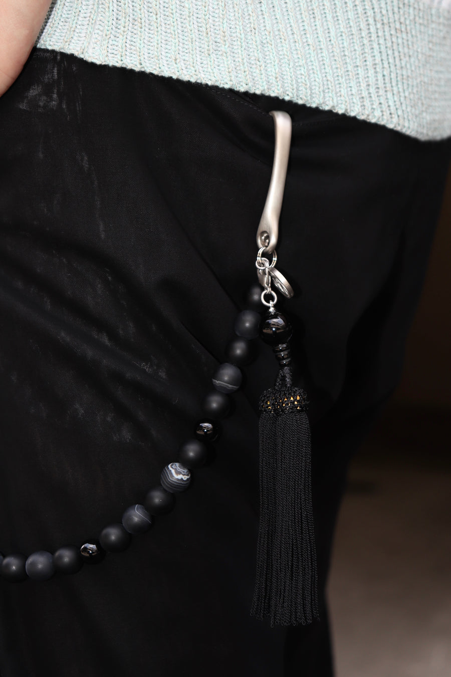 SOSHIOTSUKI(ソウシオオツキ)のJUZU WALLET CHAIN BLACKの通販