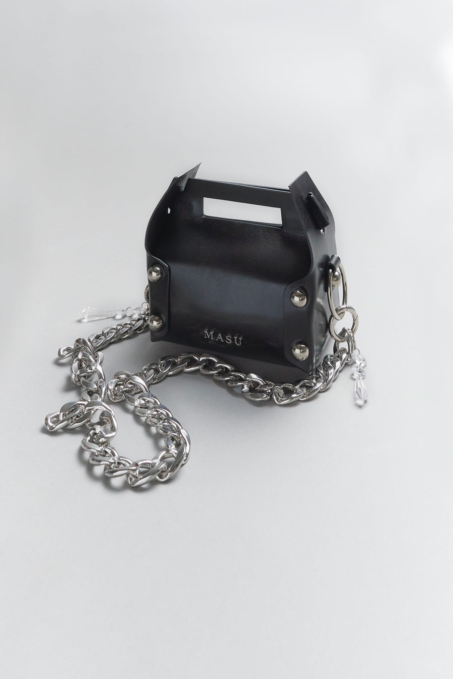 MASU(エムエーエスユー)のLEATHER CAKE MINI BAG BLACK(バッグ)の通販