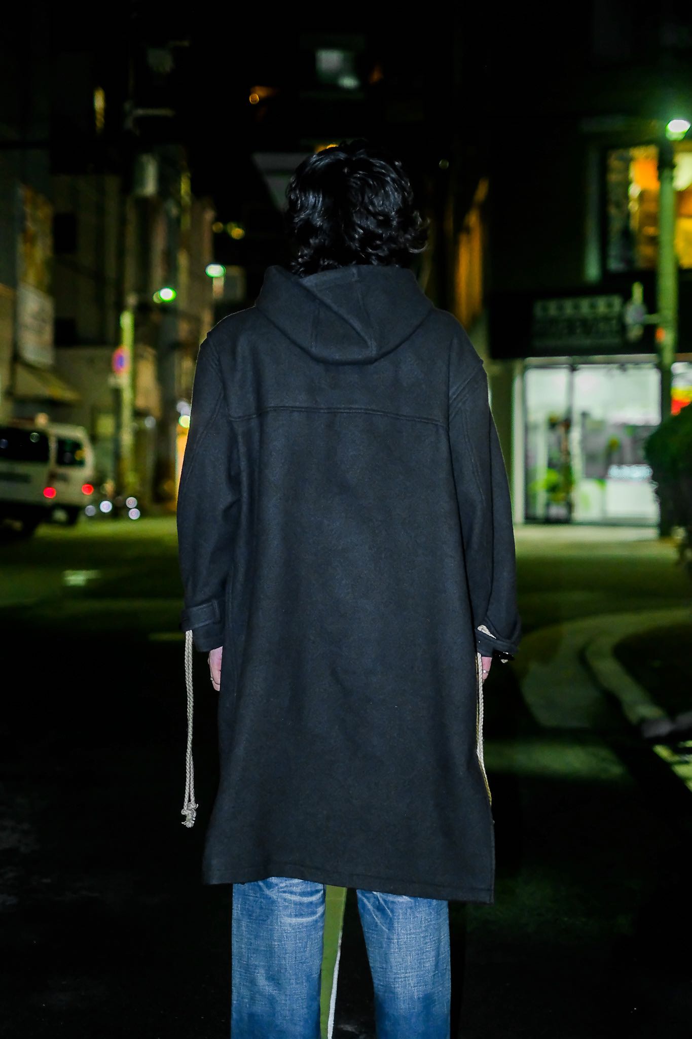 SUGARHILL(シュガーヒル)のCORDED DUFFLE COAT CHARCOAL BLACKの通販