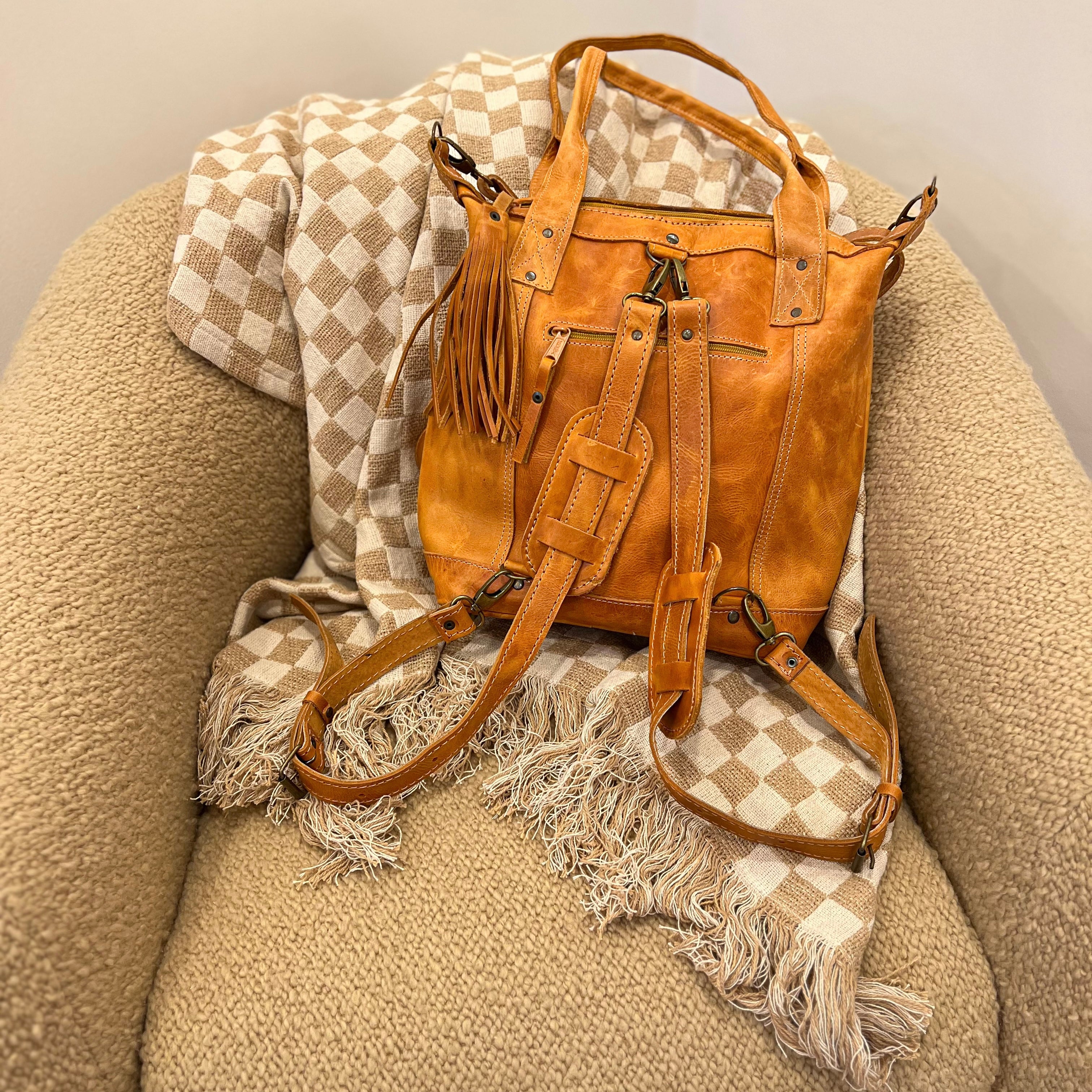 Small Convertible Wool Pocket Tote – Palma Artisan