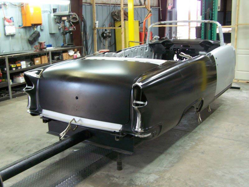 1955 Chevy Convertible Body Skeleton With Dash, Quarter Panels