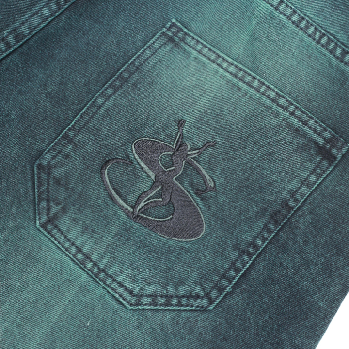 Yardsale BLEACHED PHANTASY JEANS EMERALD - PAGER TOKYO : PAGER TOKYO