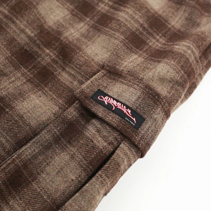 Evisen WAFFLE MOHAIR CREWNECK Brown x Beige - PAGER TOKYO : PAGER