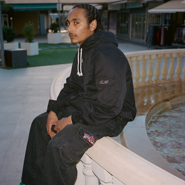 YARDSALE Sunscript Hooded Jacket Washed Black - PAGER TOKYO