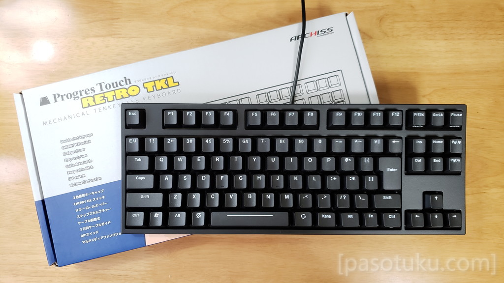 静音メカニカル「ARCHISS ProgresTouch TKL 静音赤軸モデル」開封&長期