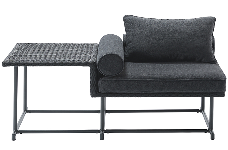 MA-SOFA SINGLE WITH SIDE TABLE | ガーデンファニチャー ベランダ家具