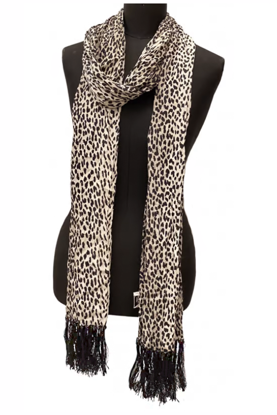 Saint Laurent Paris by Hedi Slimane Leopard Baby Cat Print Skinny