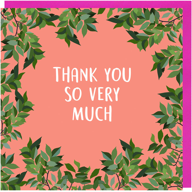 Thank You So Very Much Card – Paper Plane