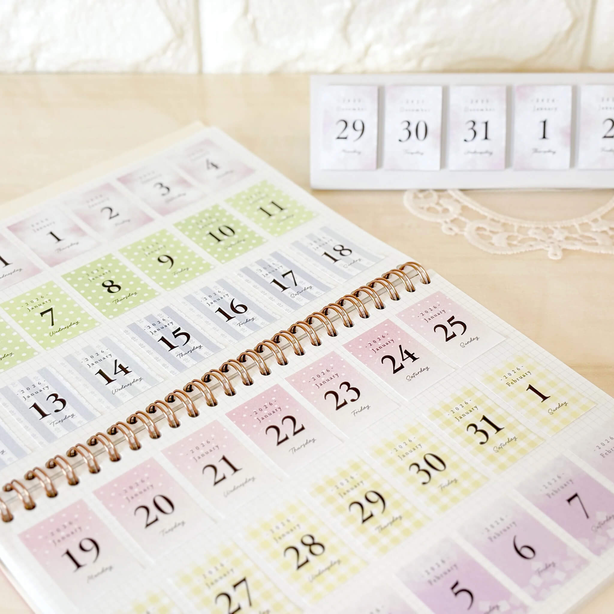 Himekuri 2026 Daily Sticky Calendar - Awairo – Paper Whisper