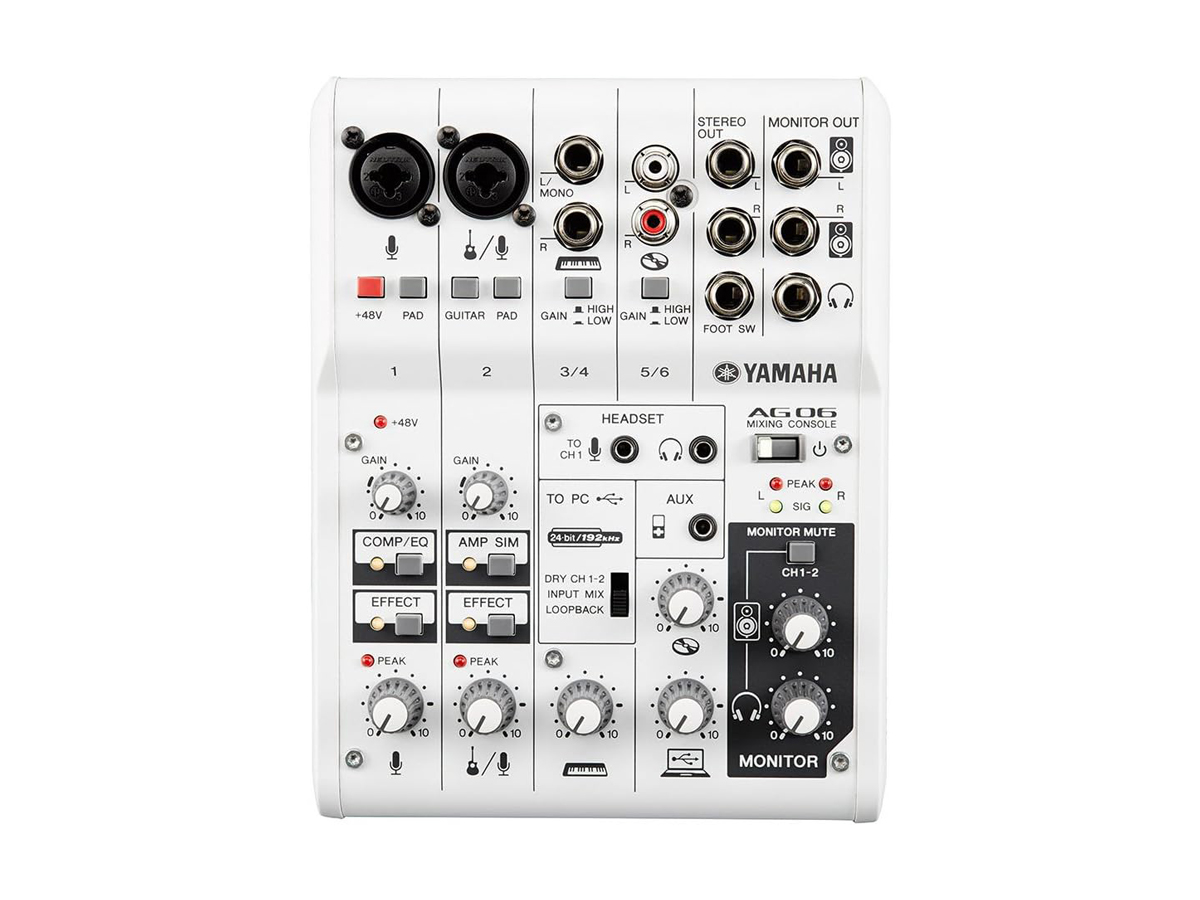 YAMAHA AG06 6ch ウェブキャスティングミキサー - パプリカ