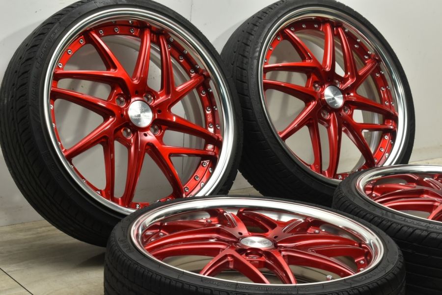 美品 深リム】WORK リザルタード メッシュ2 17in 6J+39 PCD100 2021年