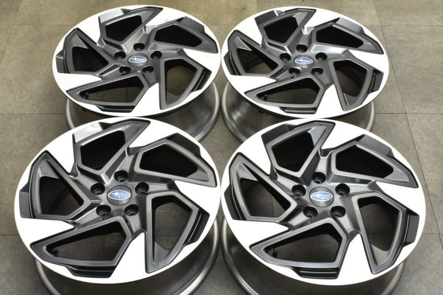 新車外し 美品】スバル クロストレック リミテッド 純正 18in 7J +55