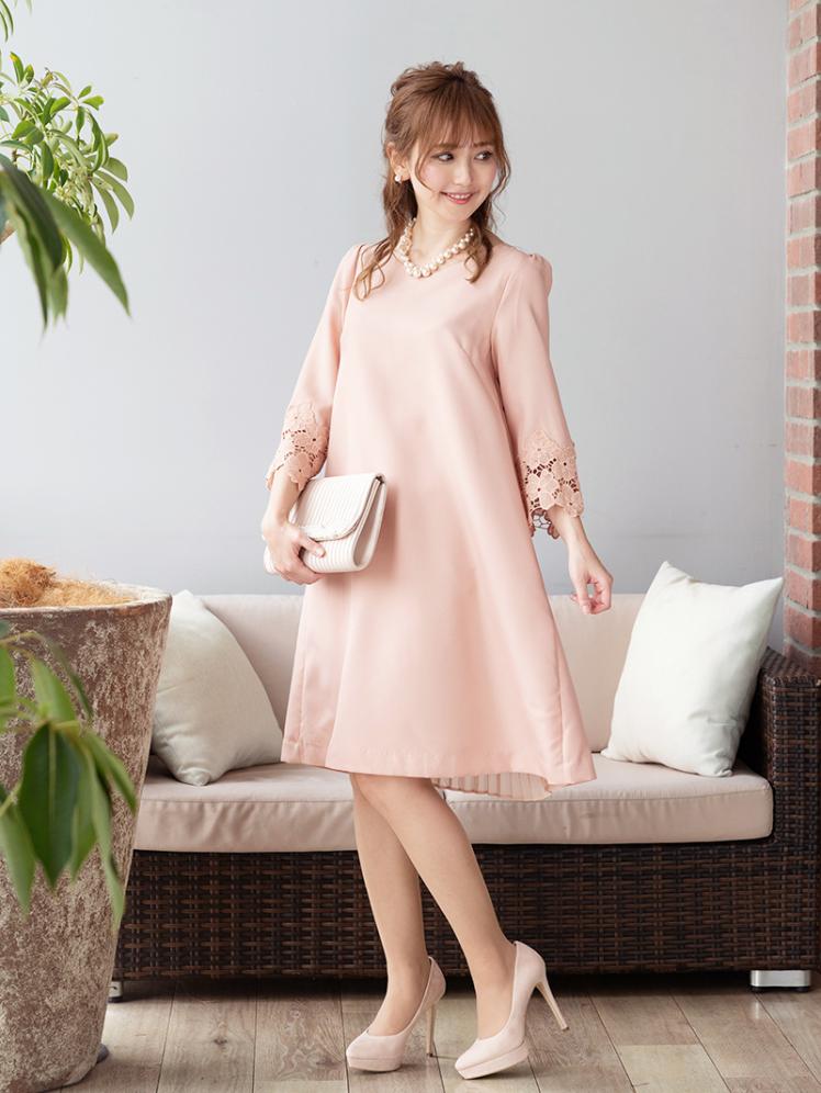 tsurubymarikooikawa suger ベージュピンク ワンピース