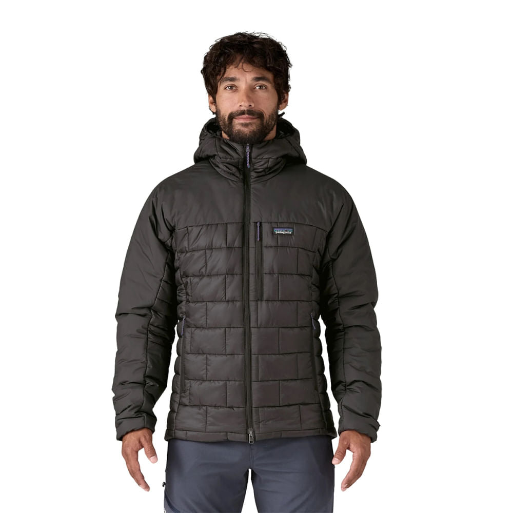 Patagonia Mens Hi-Loft Nano Puff Hood Jacket | BLACK – Paragon Sports