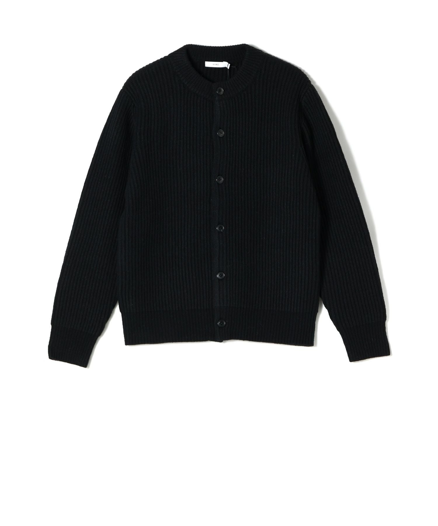 HYKE(ハイク)】 RIBBED KNIT WOOL CARDIGAN｜PARIGOT ONLINE（パリゴ