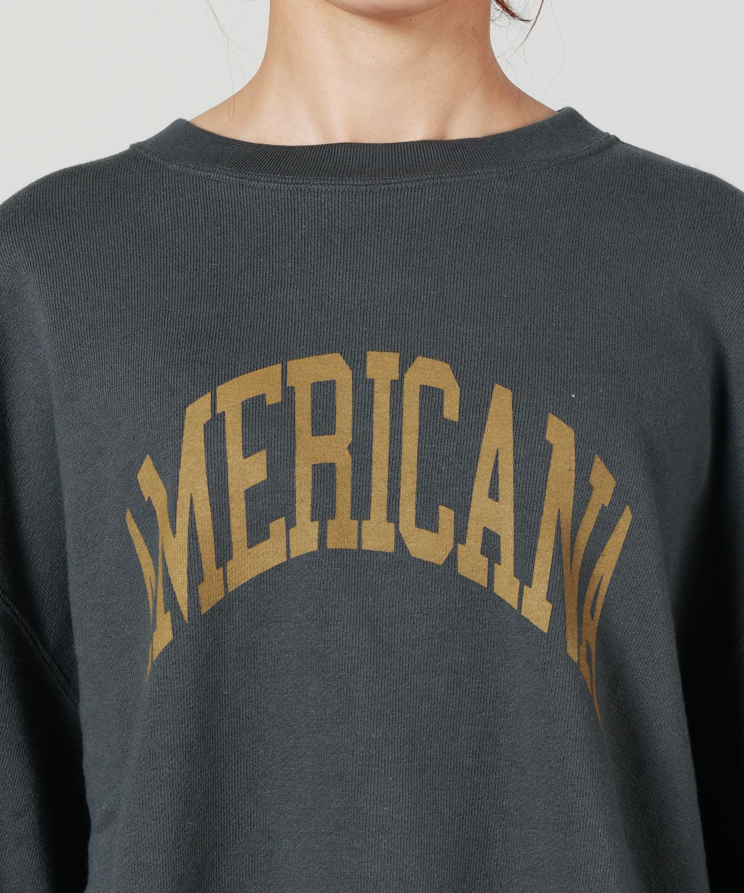 AMERICANA(アメリカーナ)】 クロップドカットオフスウェット｜PARIGOT