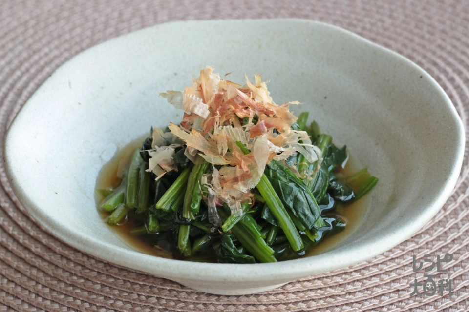 レンジで簡単！ほうれん草のおひたしのレシピ・作り方・献立｜レシピ大
