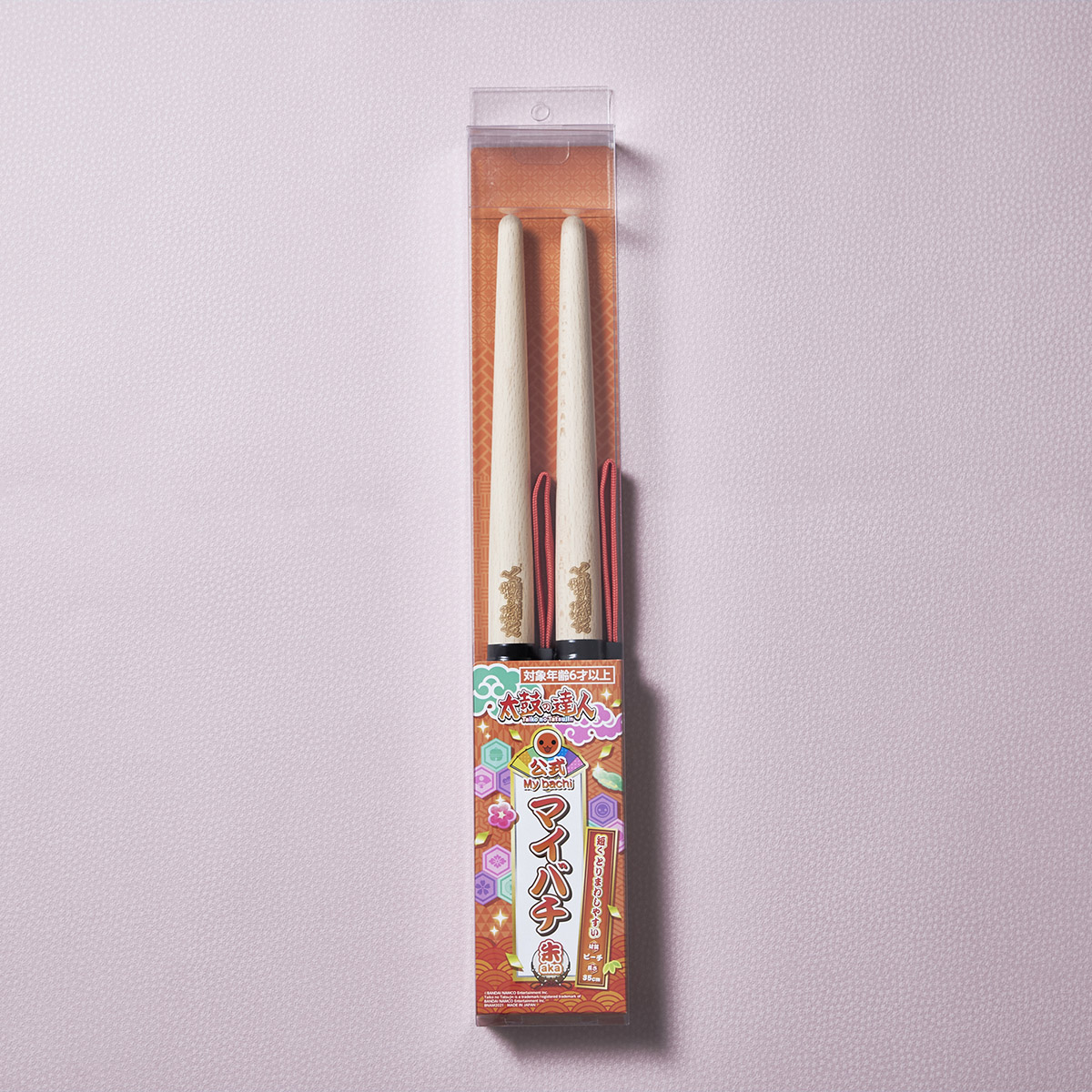 3月発送分】太鼓の達人 公式マイバチ 朱（aka） | ナムコパークス