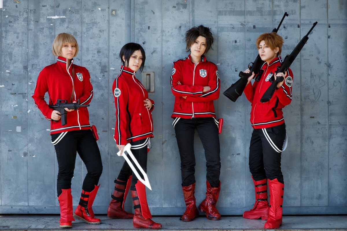 ワールドトリガー／嵐山隊 ※コスプレ】 造船でワートリ撮影 やっぱ4人