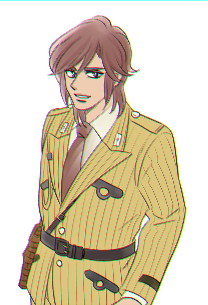 らくがき] 中川圭一（こち亀） こち亀 手描きイラスト入りサイン色紙