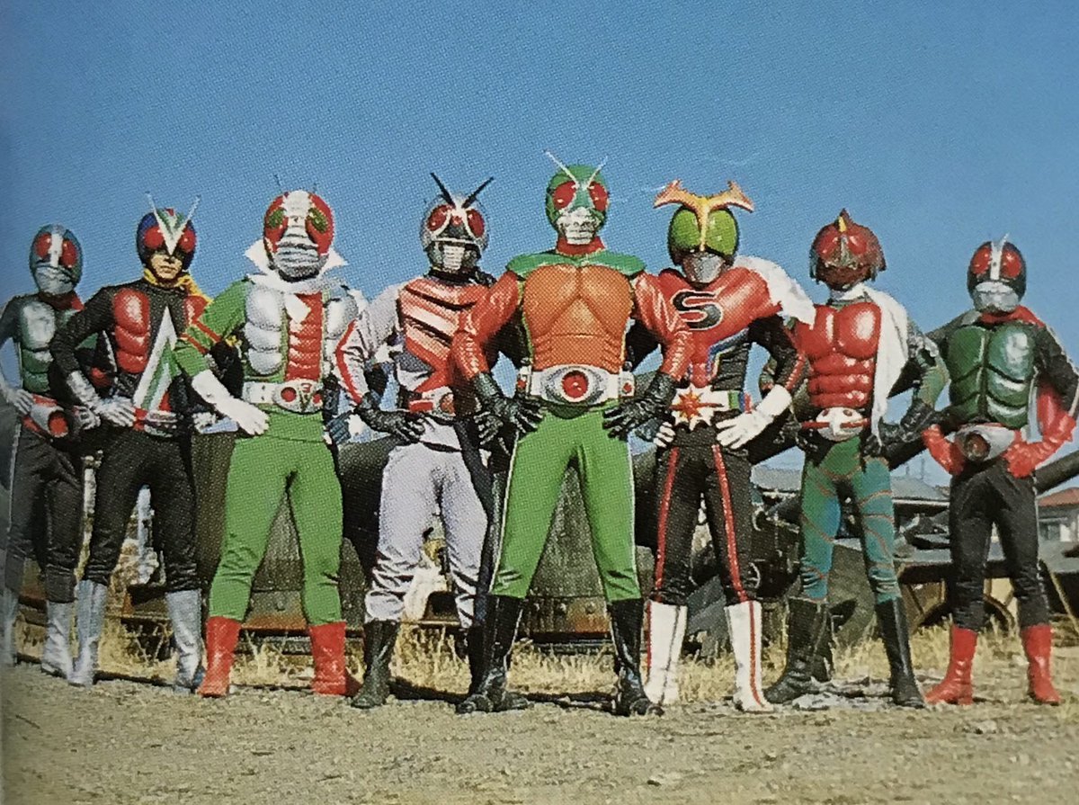 8人ライダーVS銀河王」より劇場撮影時の雑誌用スチール＋劇場用ポート