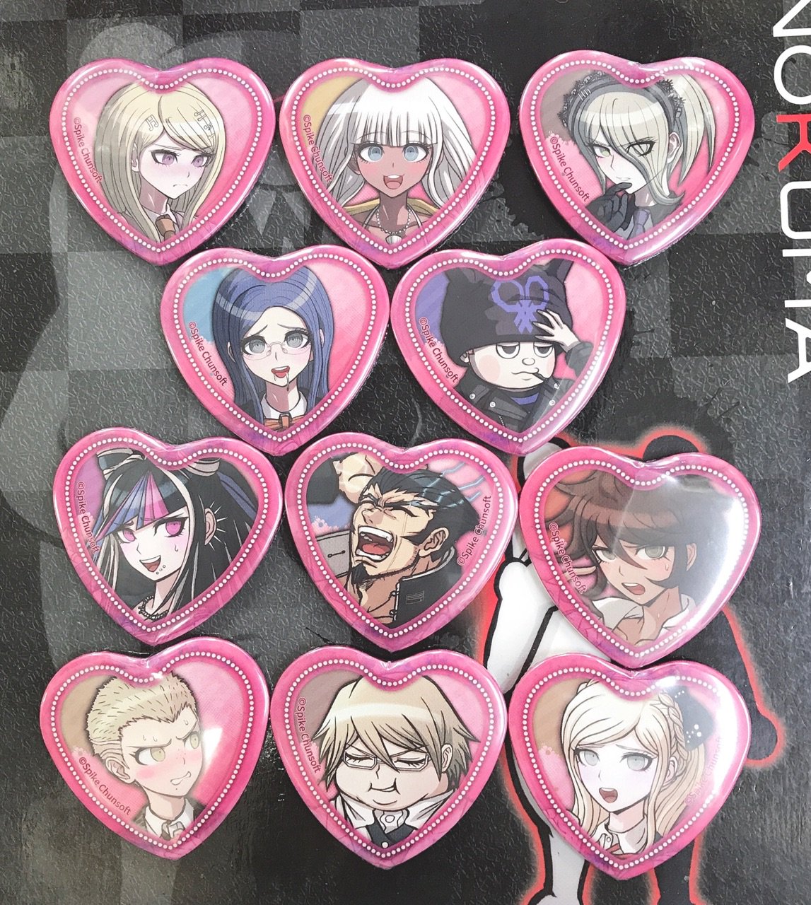 ダンガンロンパ セレスティア・ルーデンベルク テレ顔ハート缶バッジ