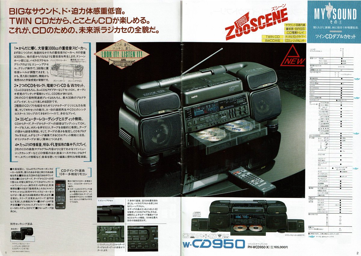 TWIN CDでCDをトコトン楽しみたい D君】 僕は早めの高校入学祝いも兼ね