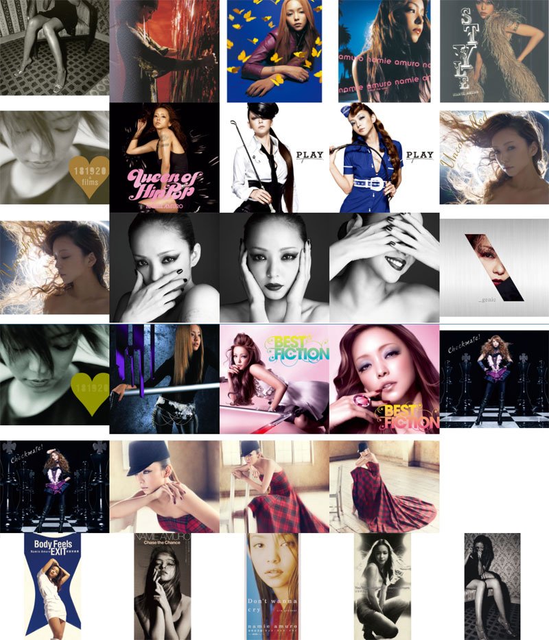 安室奈美恵ジャケットギャラリー】ベストアルバム「Finally」の発売を