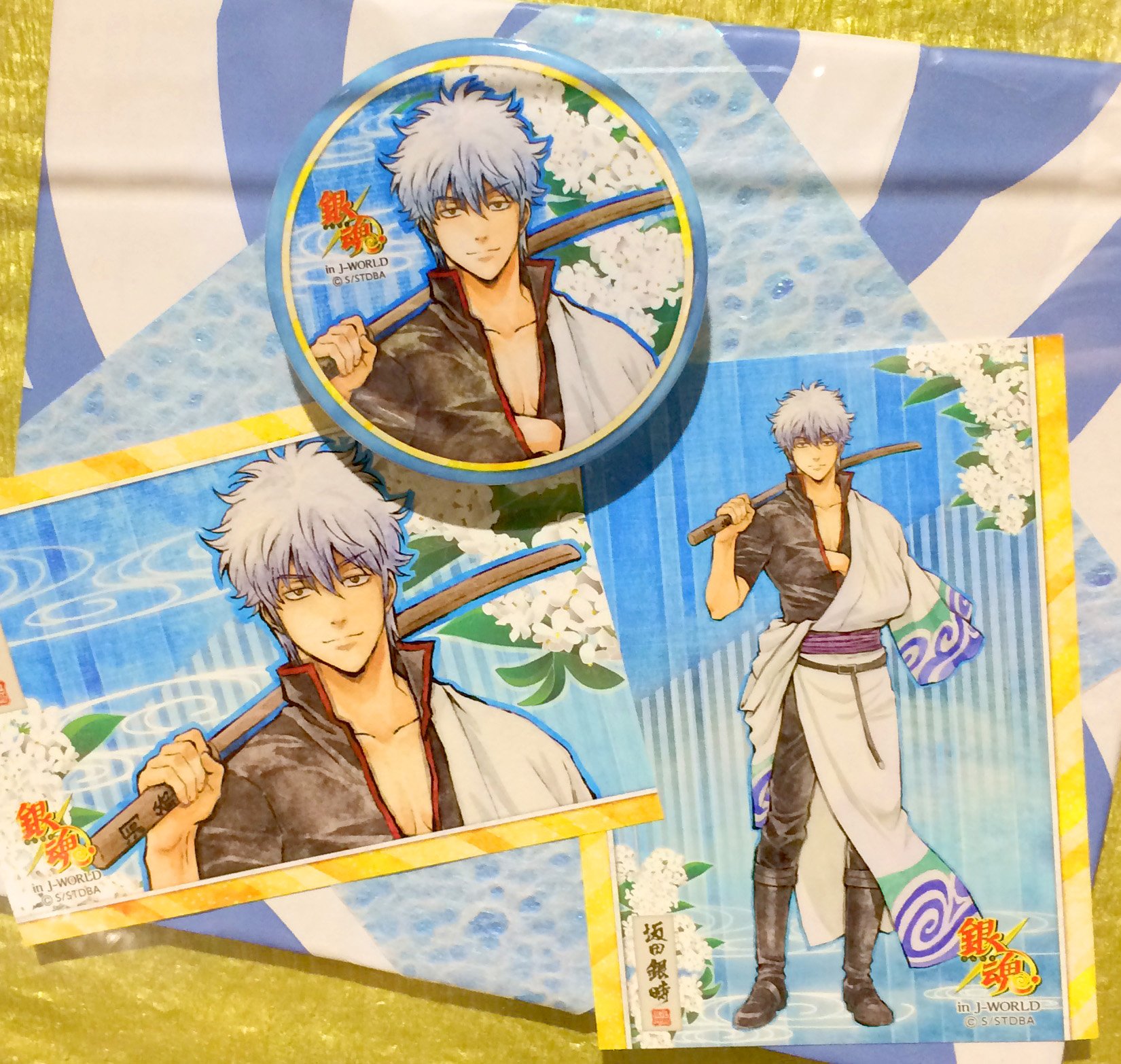 銀魂 じぇいわーるど J-WORLD 花鳥風月 高杉晋助 缶バッジ 銀魂 じぇい