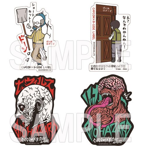 CAPCOM CAFE BIOHAZARD クリス・レッドフィールド ステッカー CAPCOM