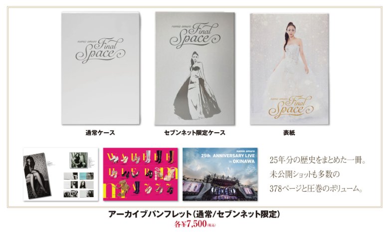 安室奈美恵 展示会「namie amuro Final Space」オフィシャルグッズ