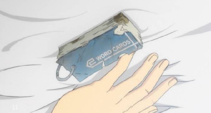 シャーロットの友利さんから 乙坂に渡した単語帳の 元？みたいなのが