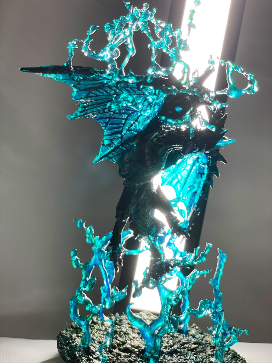 ライゼクスのフィギュアを二つ名モンスター青電主ライゼクスに改造して