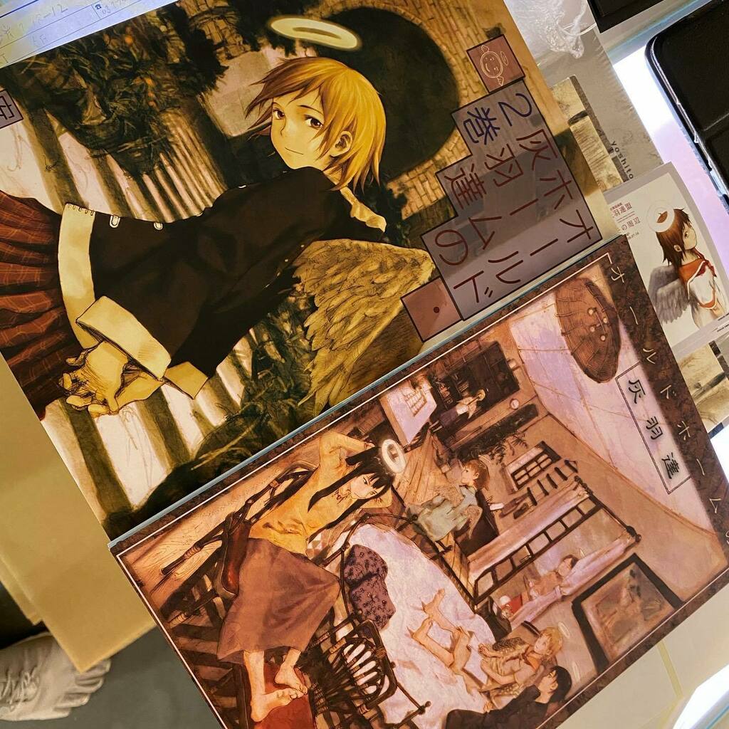 同人誌、オールドホームの灰羽達、フルカラー版、明日の個展で販売し