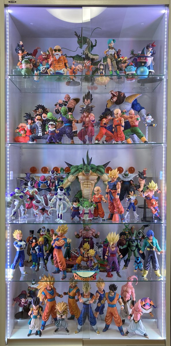 現時点でのドラゴンボール フィギュアケースが完成しました