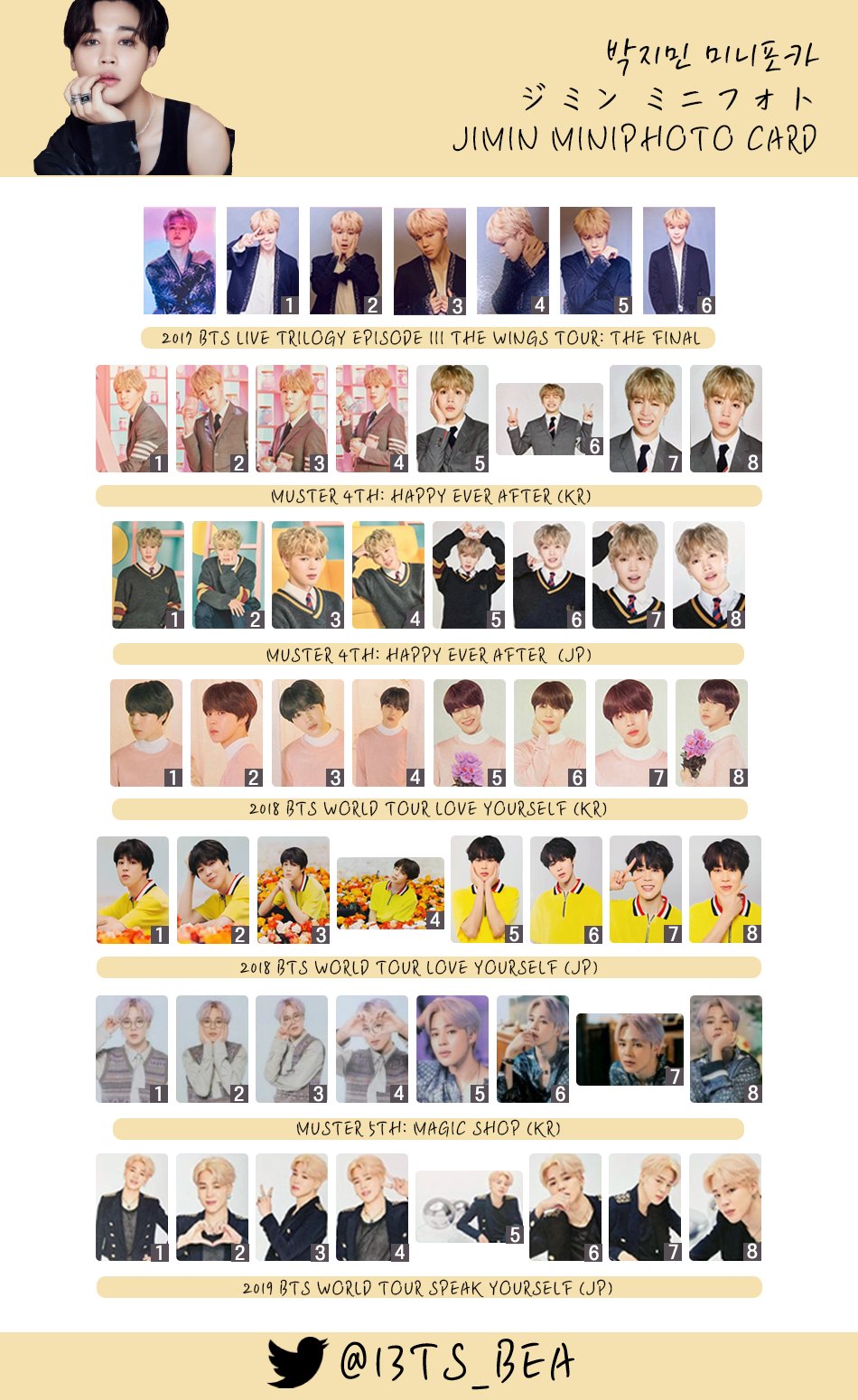 BTS LYS EUROPE ジミン トレカ BTS LYS ヨーロッパ Europe ジミン