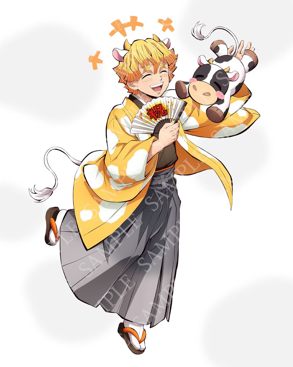 鬼滅祭開催記念描き下ろしイラストのご紹介】「丑年描き下ろしイラスト