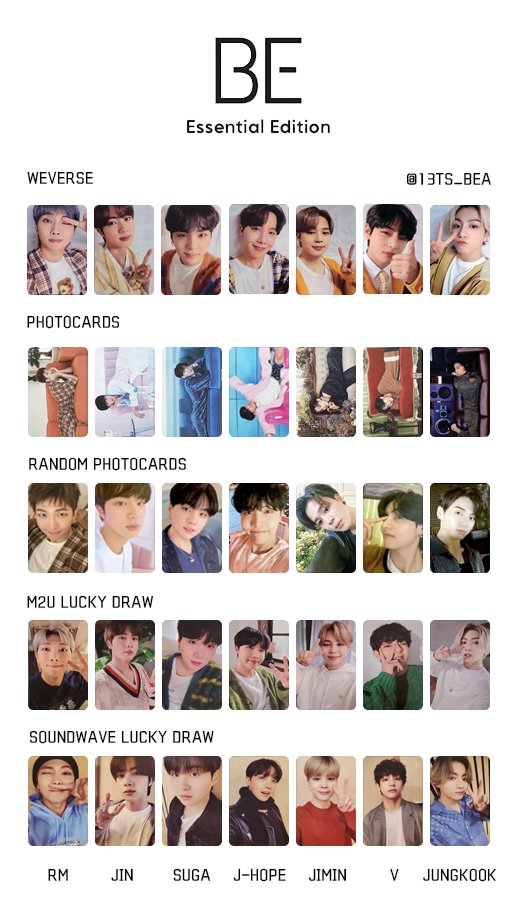 BTS BE 未公開 ラキドロ JIMIN ユンギ トレカ ト2枚 BTS BE 未公開