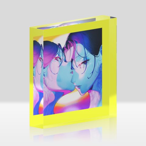 個展グッズ】 EGO アクリルブロック6種 100×100×20mm 各¥5,200