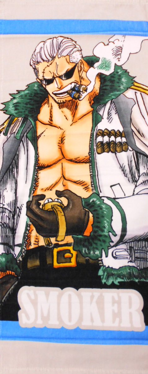 新商品】原画商品 『ONE PIECE』 フルカラーフェイスタオル スモーカー