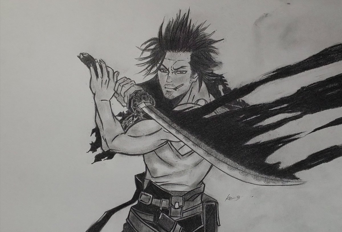 ブラッククローバー】 ヤミ団長を描きました