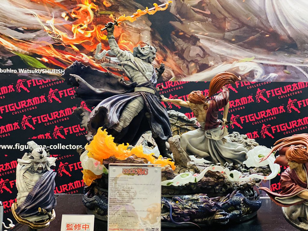 FIGURAMA 『るろうに剣心』 剣心対志々雄のスタチュー！ ほとばしる