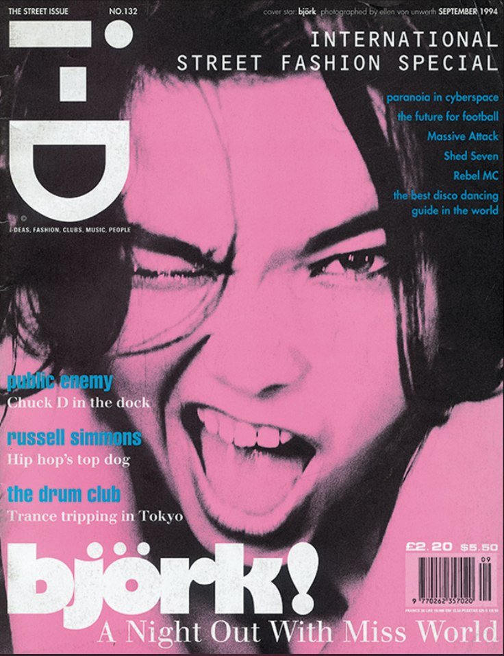Björk i-D covers 1993 - 1994 - 1996 - 2000
